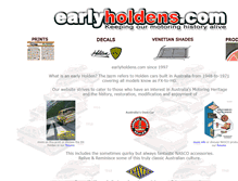 Tablet Screenshot of earlyholdens.com